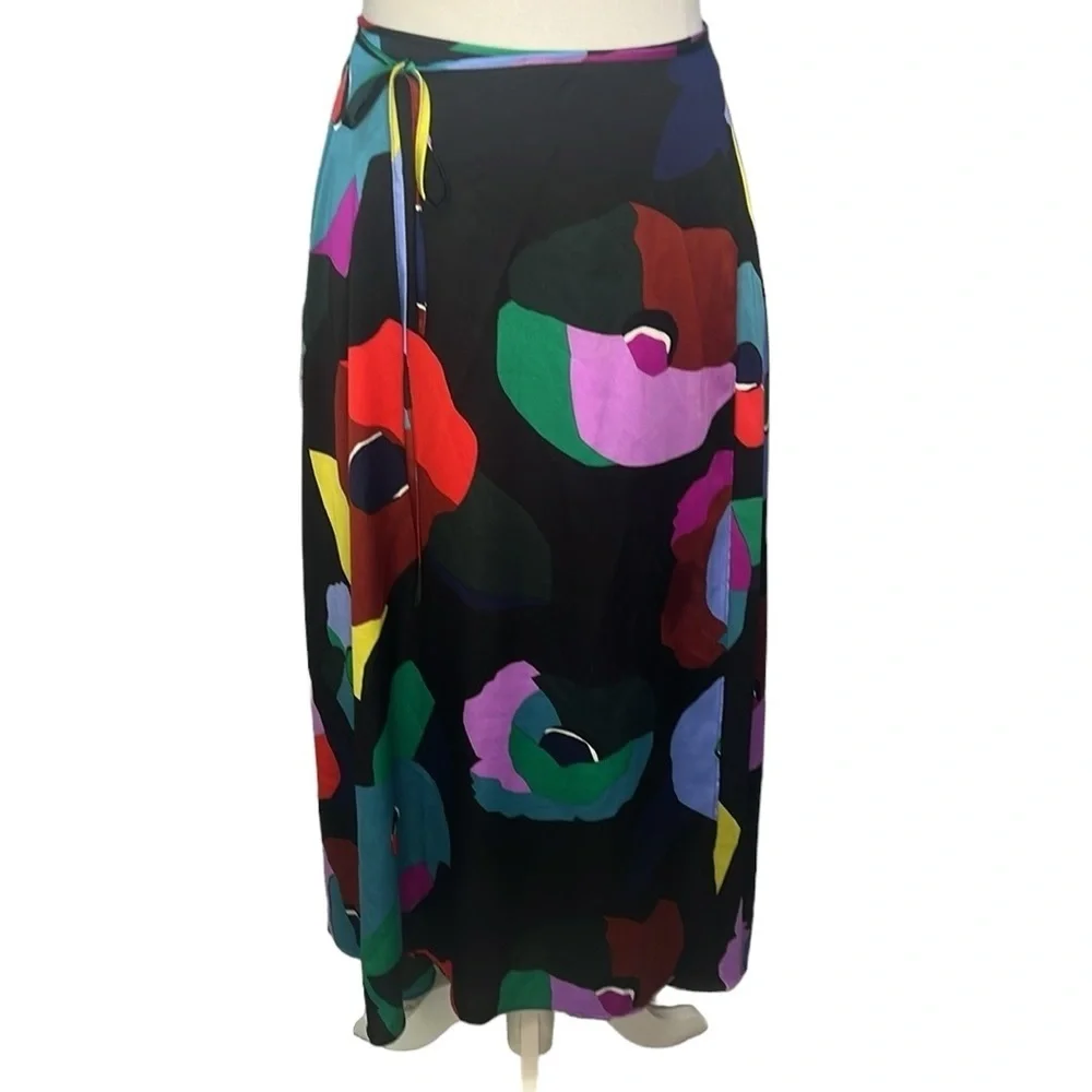 Kate Spade Floral Collage Wrap Skirt